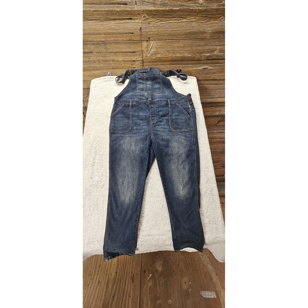 GAP Denim Overalls Jumpsuit in Faded Blue